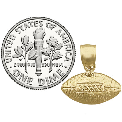 14K Gold 20MM Football Charm