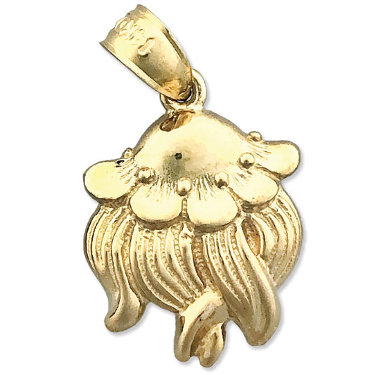 14K Gold Cephalopod Jellyfish Charm