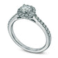 Previously Owned - Celebration Lux« 1.0 CT. T.W. Natural Diamond Frame Engagement Ring in Solid 18K White Gold (I/SI2)