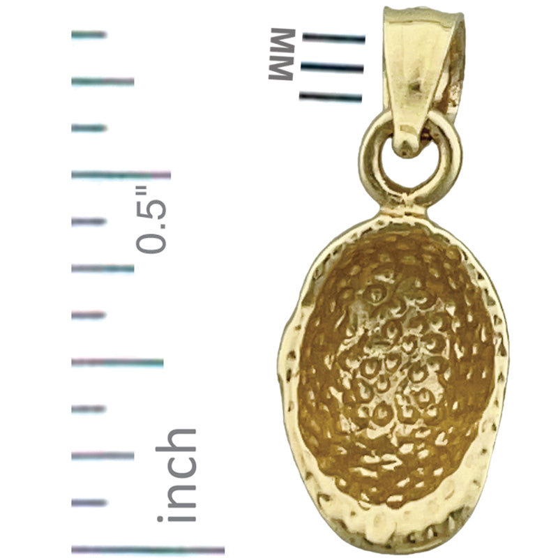 14K Gold 3D Baseball Cap Charm