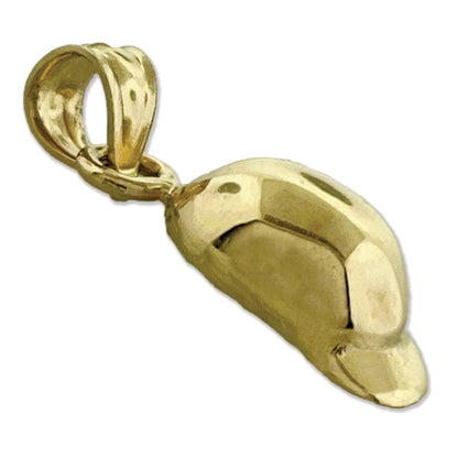 14K Gold 3D Baseball Cap Charm