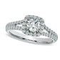 Previously Owned - Celebration FireÖ 1.0 CT. T.W. Natural Diamond Split Shank Engagement Ring in Solid 14K White Gold (H-I/SI1-SI2)