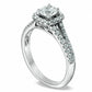 Previously Owned - Celebration FireÖ 1.0 CT. T.W. Natural Diamond Split Shank Engagement Ring in Solid 14K White Gold (H-I/SI1-SI2)