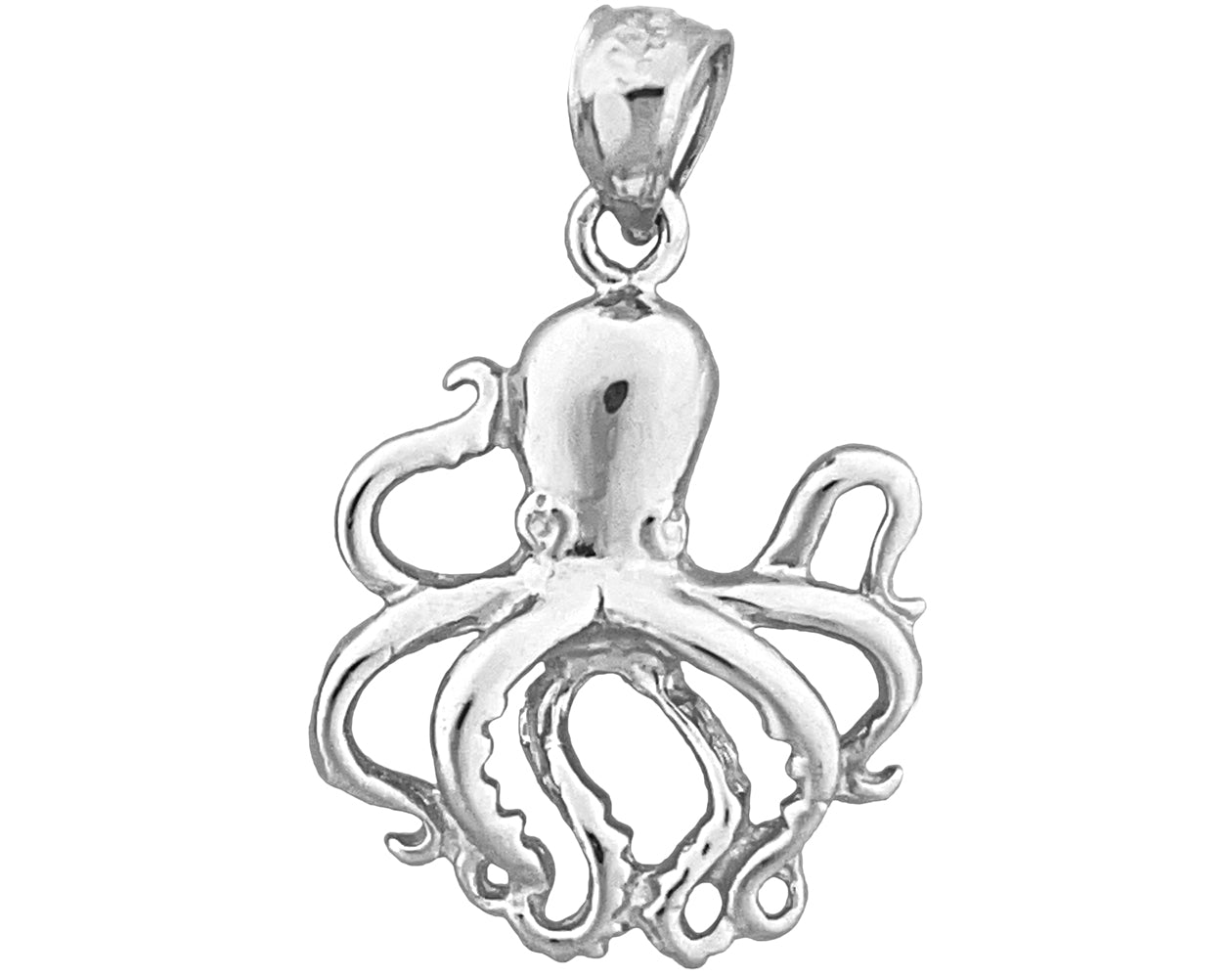 14K Gold 18MM Octopus Charm