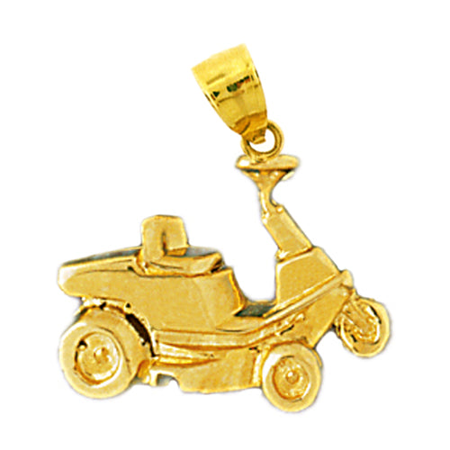 14K Gold Golf Cart Charm