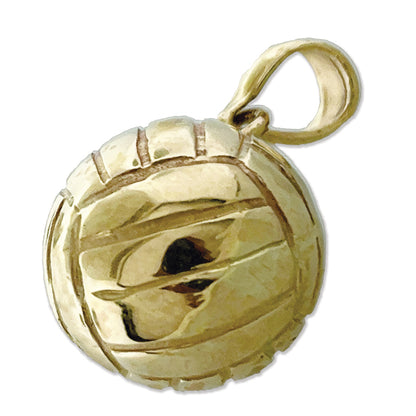 14K Gold 3D Volleyball Charm