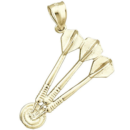 14K Gold Set of Dart Pendant