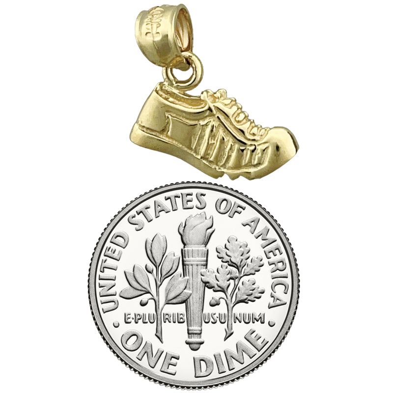 14K Gold Running Shoe Charm