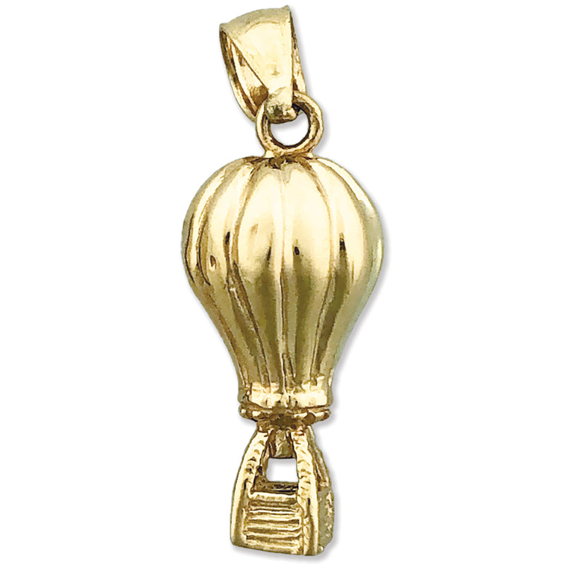 14K Gold 3D Air Balloon Charm