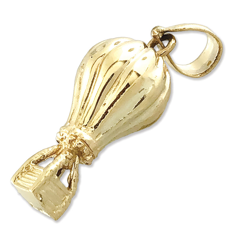14K Gold 3D Air Balloon Charm