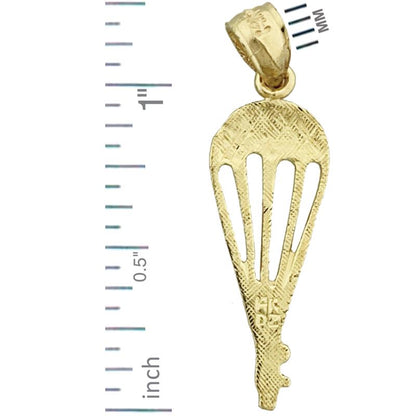 14K Gold Parachute Charm
