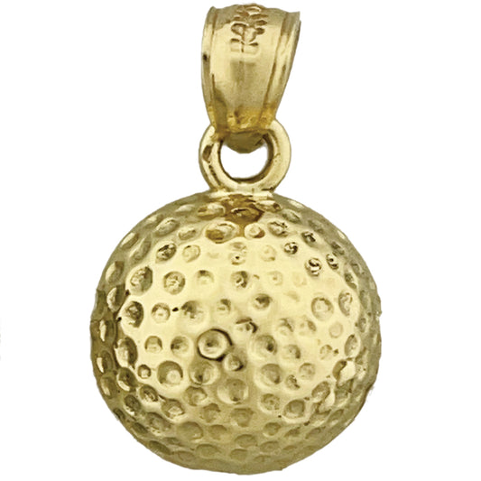 14K Gold Golf Ball Charm
