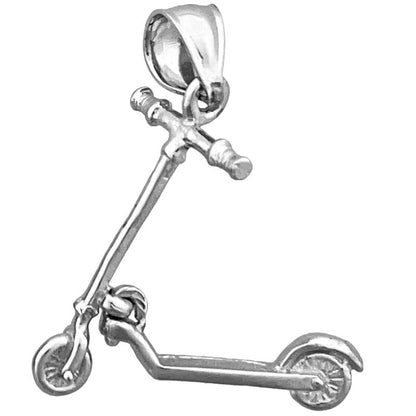 14K Gold 3D Scooter Moveable Charm