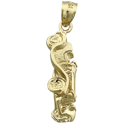 14K Gold Convertible Roadster Charm