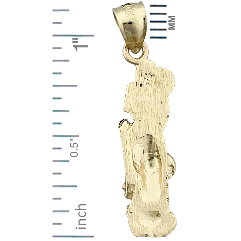 14K Gold Convertible Roadster Charm