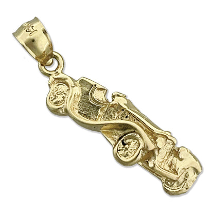 14K Gold Convertible Roadster Charm