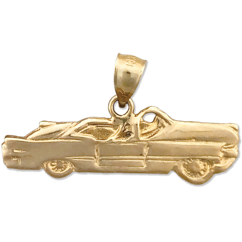 14K Gold Convertible Classic Car Pendant