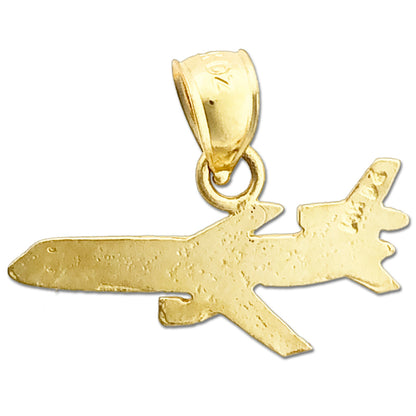 14K Gold 22MM Passenger Airplane Charm