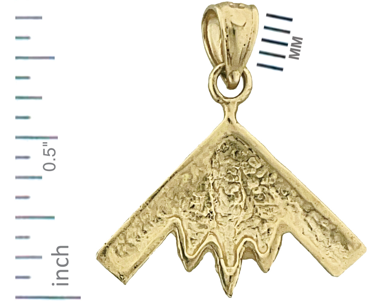 14K Gold B-2 Spirit Stealth Aircraft Charm
