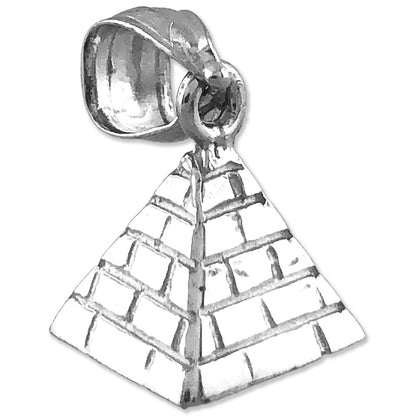14K Gold 3-D Egyptian Pyramid Charm