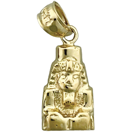 14K Gold Egyptian Pharaoh Charm