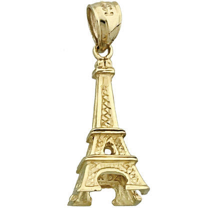 14K Gold 3D Eiffel Tower Charm