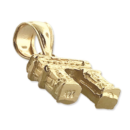 14K Gold 3D Arc De Triomphe Charm