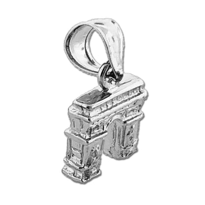 14K Gold 3D Arc De Triomphe Charm