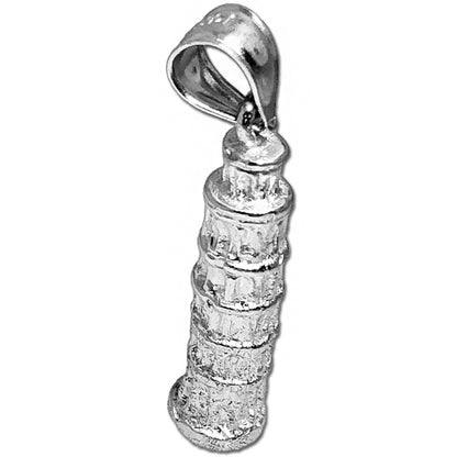 14K Gold 3D Italy Tower of Pisa Charm