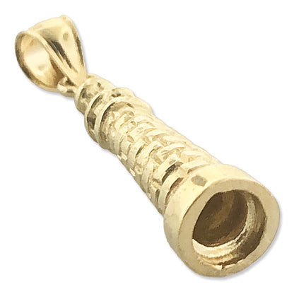 14K Gold 3D Italy Leaning Tower Of Pisa Charm