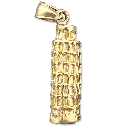 14K Gold 3D Pisa Tower Italy Charm