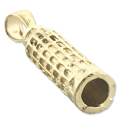 14K Gold 3D Pisa Tower Italy Charm
