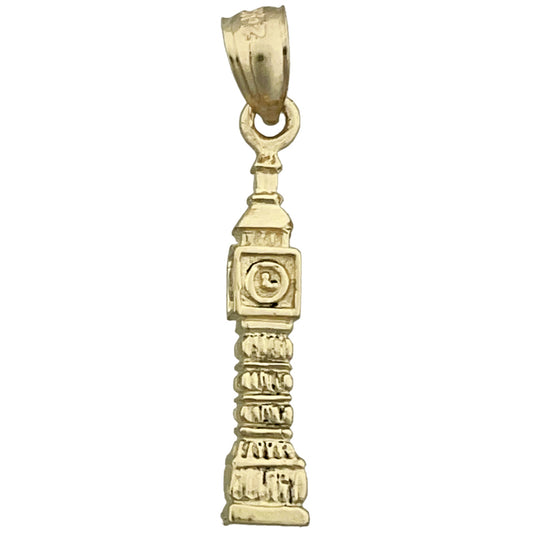 14K Gold 3D Big Ben London Charm