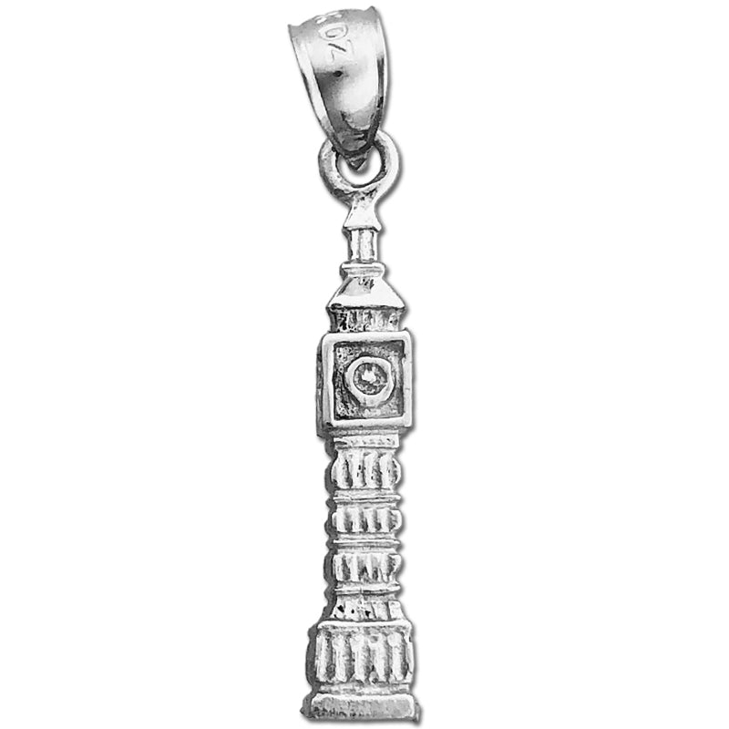 14K Gold 3D Big Ben London Charm