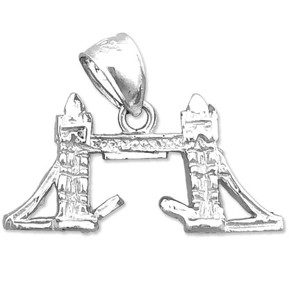 14K Gold 3D London Bridge Charm