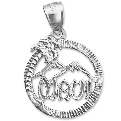 14K Gold Maui in Circle Charm