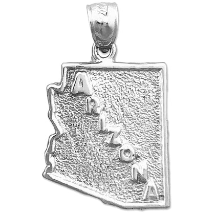 14K Gold Arizona State Map Charm