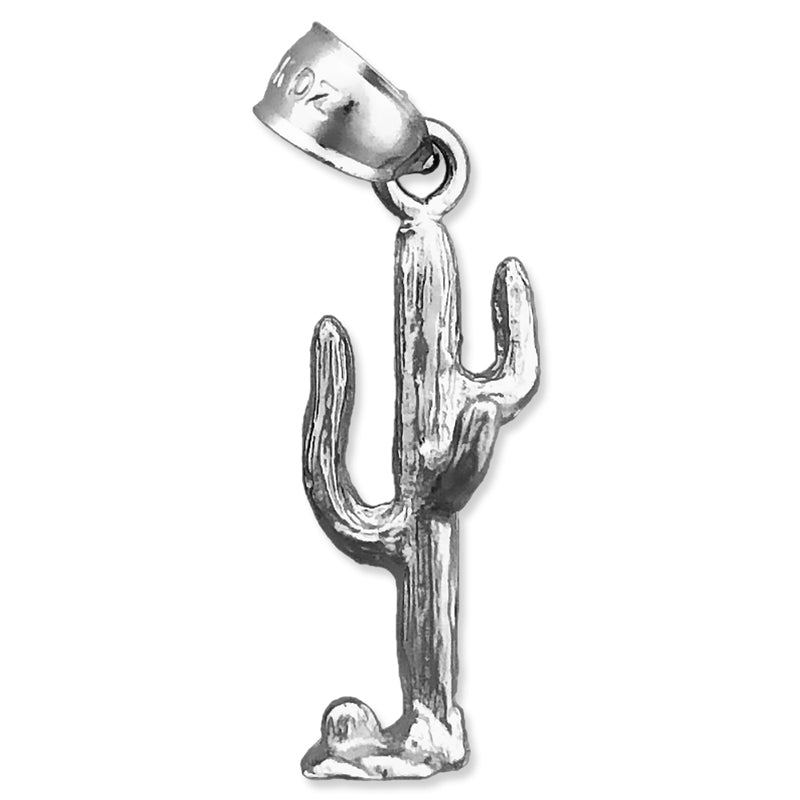 14K Gold 3-D Saguaro Cactus Charm