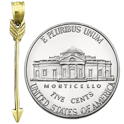 14K Gold Arrow Charm