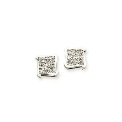 1/5Ct Real Diamond Stud Post Earrings in 14K White Gold Fine Jewelry Gift