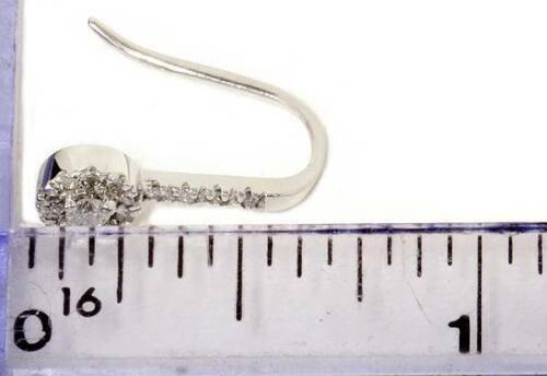 1/4ct Genuine Diamond Earrings in 14K White Yellow or Rose Gold