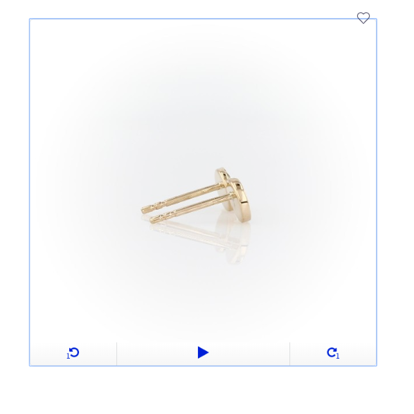 Mini Real Diamonds Disk Stud Earrings in 14k White Yellow or Rose Gold