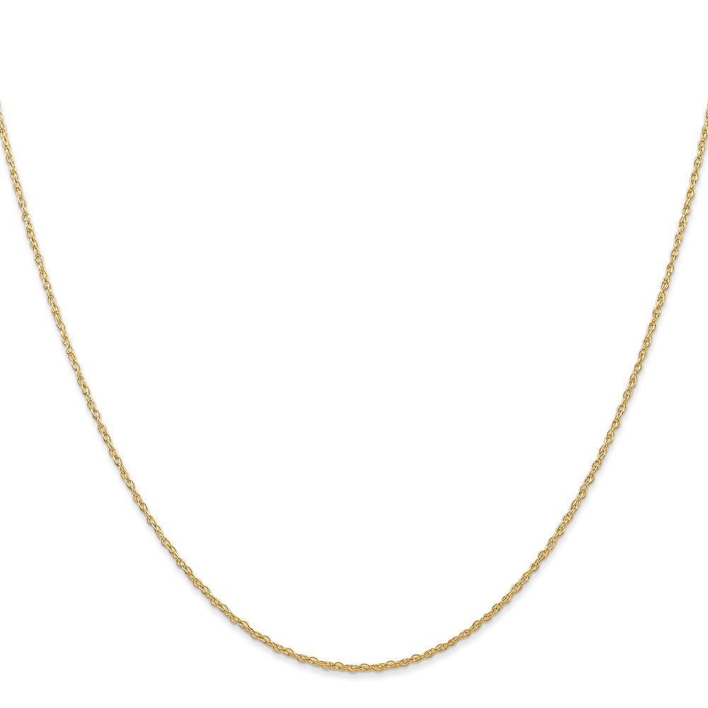 14K Yellow Gold 22 inch Carded .7mm Cable Rope with Spring Ring Clasp Chain Necklace