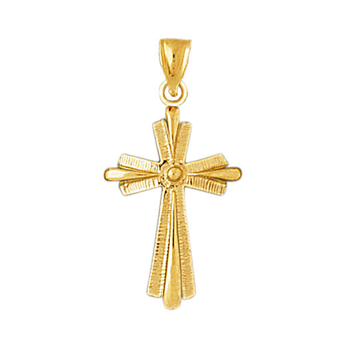 14K Gold Layered Cross Pendant