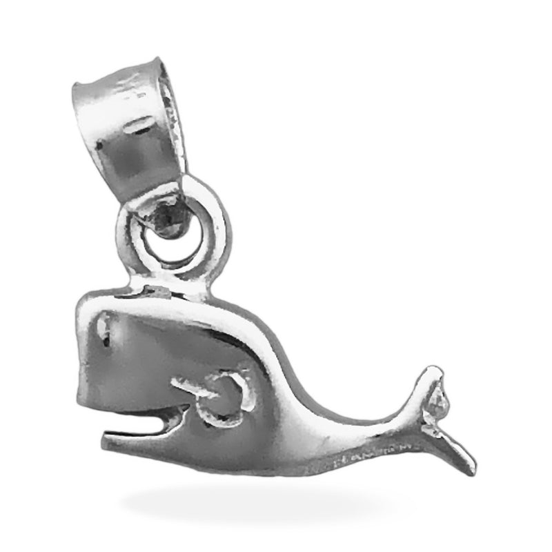 14K Gold Whale Mini Charm
