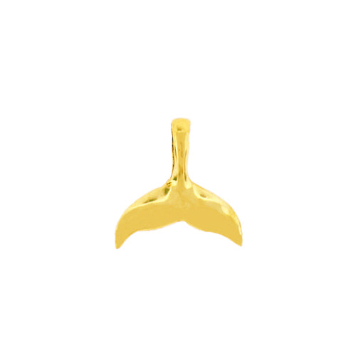 14K Gold 18MM Whale Tail Fluke Charm