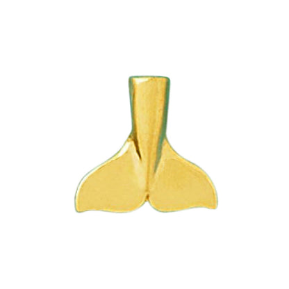 14K Gold Pilot Whale Dolphin Whale Fluke Pendant
