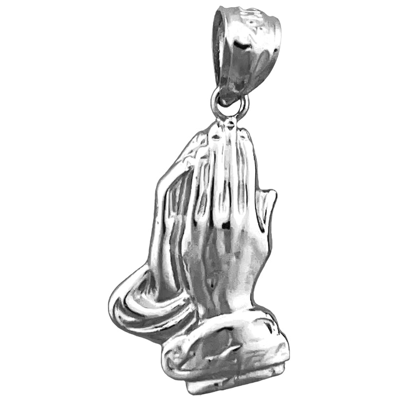 14K Gold 16MM Praying Hands Charm