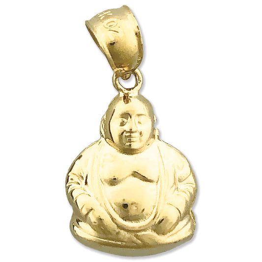 14K Gold Buddha Charm