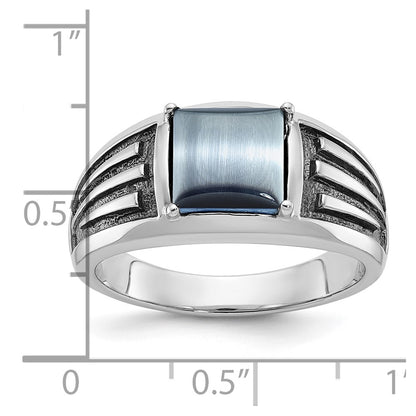 14k White Gold Men's Gemstone Ring Mounting